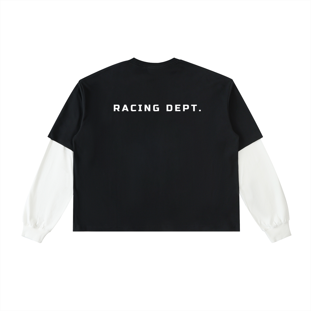 RPM Pit Lane Layered Tee – Black/White
