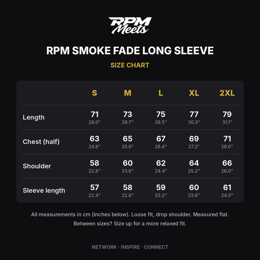 RPM Smoke Fade Long Sleeve Tee