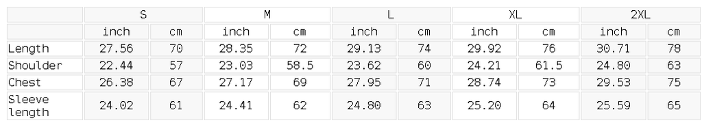 RPM Paddock Fleece Hoodie size guide